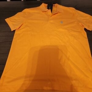 Mens orange ralph lauren polo shirt size medium new with tags y2k
